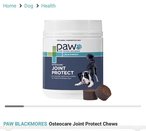 BLACKMORES PAW OSTEOCARE JOINT PROTECT CHEWS [WEIGHT:300G (APPROX 60 CHEWS)]
