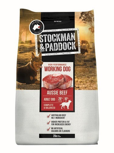 STOCKMAN & PADDOCK DOG WORKING BEEF 20KG