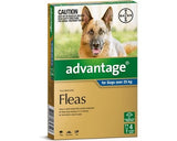 ADVANTAGE FOR DOGS OVER 25KG [PACK SIZE:4 PACK]