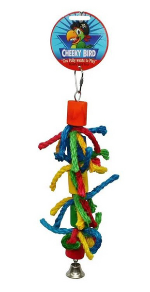 CHEEKY BIRD CYLINDER & ROPE WITH BELL