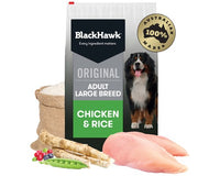 BLACK HAWK DOG ORIGINAL ADULT CHICKEN & RICE LARGE BREED 20KG 