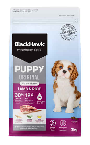 BLACK HAWK DOG ORIGINAL PUPPY LAMB & RICE SMALL BREED
