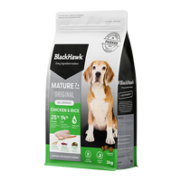 BLACK HAWK DOG ORIGINAL MATURE 7+ CHICKEN & RICE [WEIGHT:3KG]