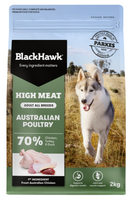 BLACK HAWK DOG HIGH MEAT AUSTRALIAN POULTRY [SIZE:2KG]