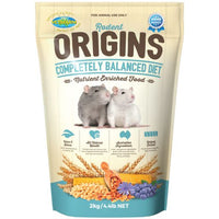 VETAFARM RODENT ORIGINS RAT & MOUSE FOOD [WEIGHT:2KG]