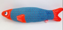 K9 HOMES CAT TOY SHINY FISH WITH CATNIP [COLOUR:BLUE]