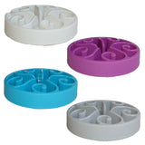 K9 HOMES BOWL SLOW FEEDER FLOWER PATTERN LARGE 29 x 6CM [COLOUR:PURPLE]