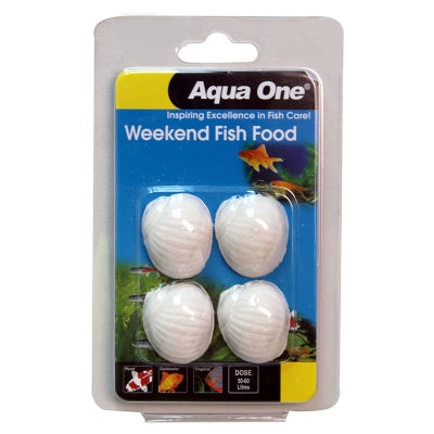 AQUA ONE FISH FOOD WEEKEND BLOCK 20G