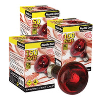 REPTILE ONE INFRARED HEAT LAMP E27 SCREW FITTING [SIZE:150WATTS]