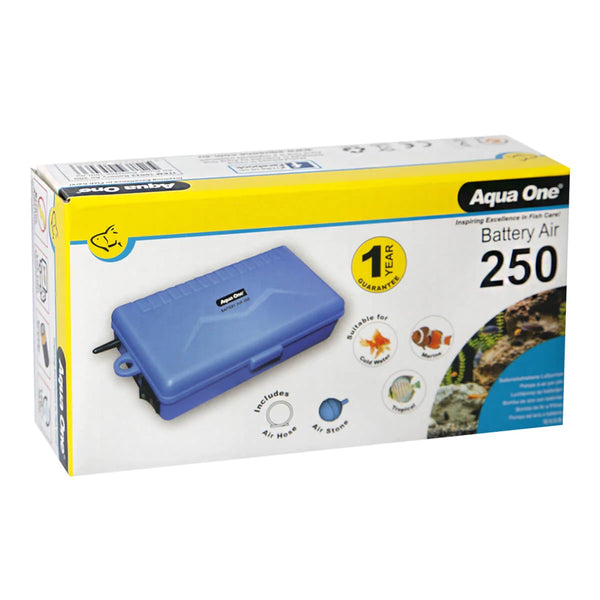 AQUA ONE AIR PUMP BATTERY 250C PORTABLE