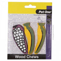 PET ONE WOOD CHEWS 3 PACK SMALL ANIMAL