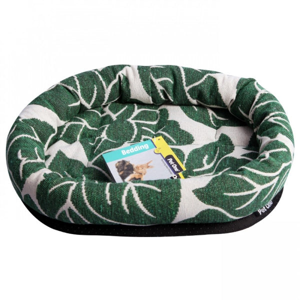 PET ONE BED SMALL ANIMAL LOUNGER 30X25CM TROPICAL LEAF 