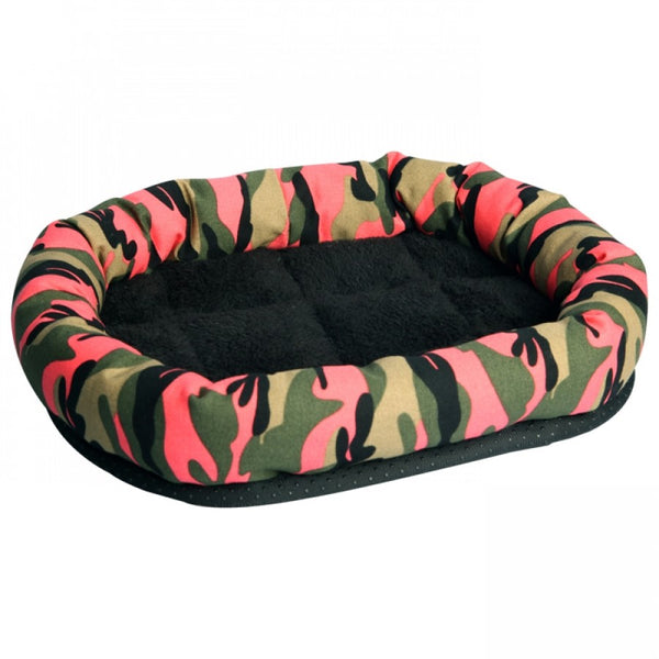 PET ONE BED SMALL ANIMAL LOUNGER 30X25CM PINK CAMO 