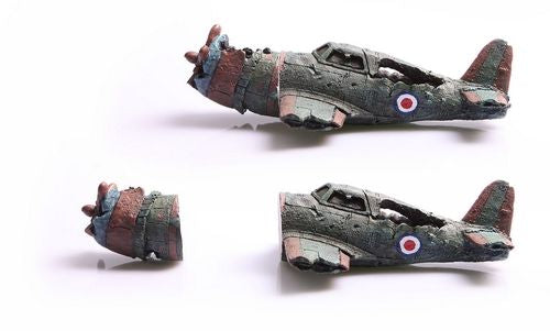 AQUA ONE ORNAMENT MAGNETIC GLASS WRECKED BOMBER