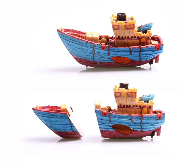 AQUA ONE ORNAMENT MAGNETIC GLASS TUG BOAT