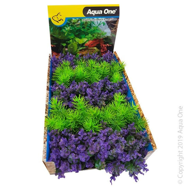 AQUA ONE PLANT ECOSCAPE FOREGROUND CATSPAW PURPLE/AMBULIA GREEN