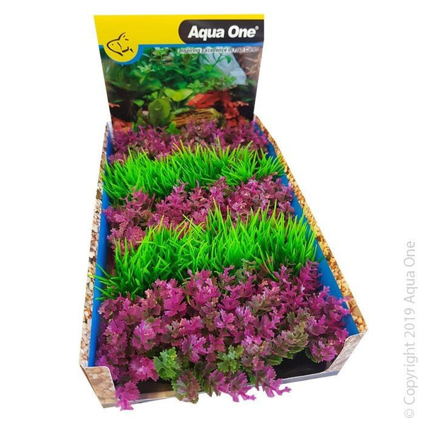 AQUA ONE PLANT ECOSCAPE FOREGROUND CATSPAW PINK/HAIRGRASS GREEN