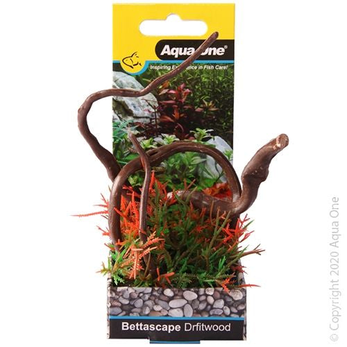 AQUA ONE PLANT BETTASCAPE TIPPED FERN DRIFTWOOD RED