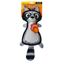 CLEARANCE PET ONE DOG TOY RACCOON WITH SQUEAKER 42CM
