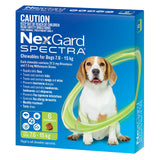 NEXGARD SPECTRA FOR DOGS 7.6-15KG GREEN [PACK SIZE:6 PACK]