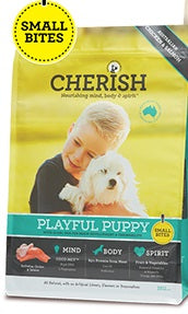 CHERISH DOG PUPPY PLAYFUL SMALL BITES 3KG 