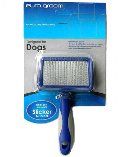 EURO GROOM DOG SLICKER BRUSH CURVED [SIZE:SMALL]