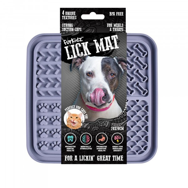 FURKIDZ LICK MAT [COLOUR:DARK GREY]