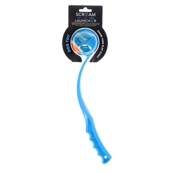 SCREAM BALL LAUNCHER MEDIUM 6.5CM BALL [SIZE:38CM COLOUR:BLUE]