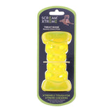 SCREAM XTREME DOG TOY TREAT BONE [SIZE:MEDIUM/LARGE COLOUR:GREEN]