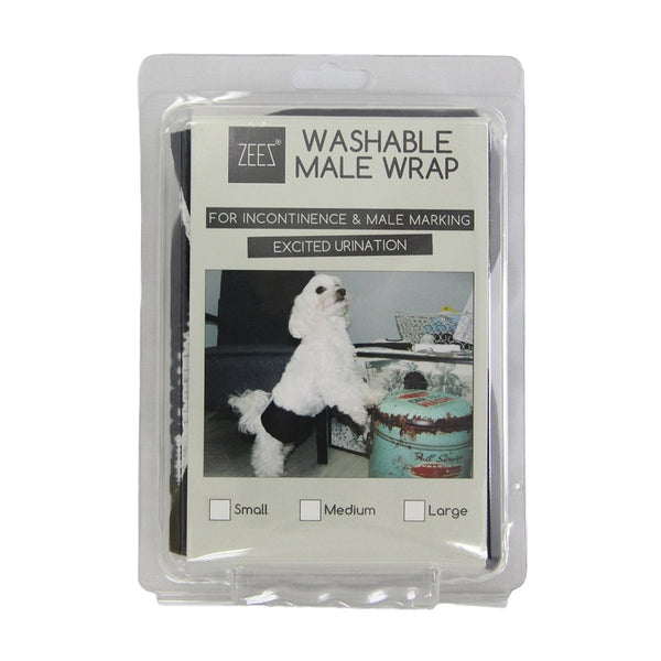 ZEEZ MALE WRAP WASHABLE [SIZE:LARGE 45-64CM]