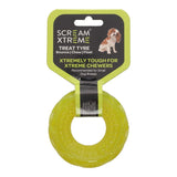 SCREAM XTREME DOG TOY TREAT TYRE LOUD [SIZE:SMALL COLOUR:GREEN]