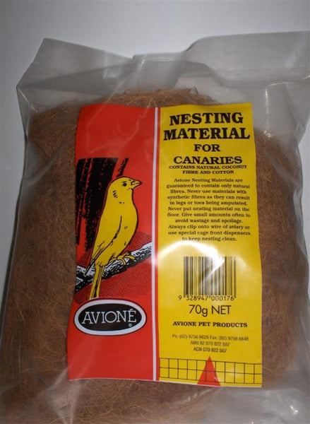 AVIONE NESTING MATERIAL CANARY [SIZE:70G]