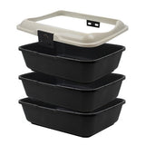 POOWEE LITTER TRAY W/SIEVE 4PC