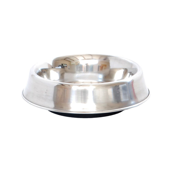 CANINE CARE DOG BOWL STAINLESS STEEL ANT FREE NON TIP [SIZE:236ML]