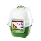 POOWEE GO POTTY LITTER PAN HOODED [SIZE:SMALL 41x49x40CM]