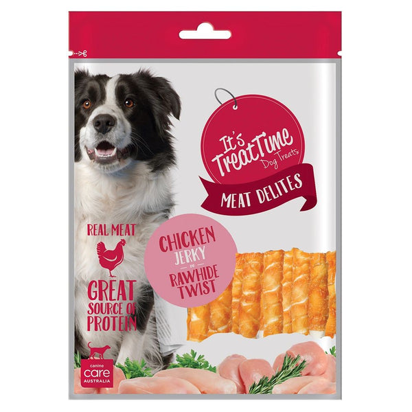 ITS TREAT TIME CHICKEN RAWHIDE TWIST [WEIGHT:100G]