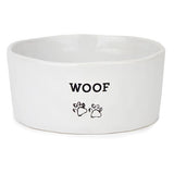 BARKLEY & BELLA DOG BOWL CERAMIC [VARIETY:WOOF]