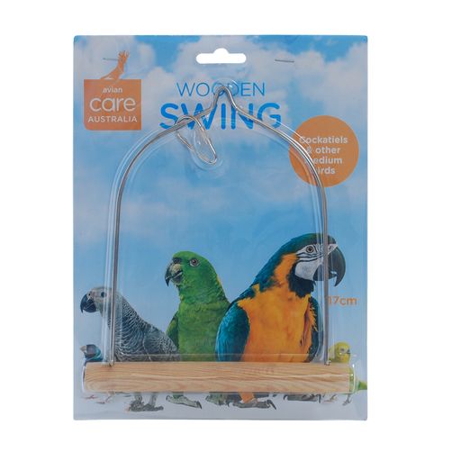 AVIAN CARE BIRD SWING WOOD/WIRE [SIZE:LARGE 17x15 cm]