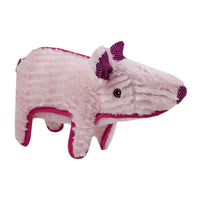 RUFF PLAY DOG TOY PLUSH TUFF PIG