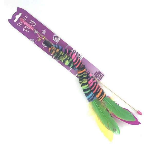 POUNCE N PLAY CAT TOY RAINBOW WAND