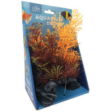 AQUA CARE PLANT AQUARIUM DECOR PLANTED ROCK 18CM [VARIETY:#057]