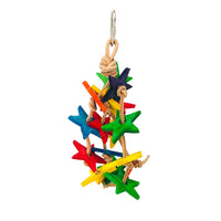 AVIAN CARE BOREDOM BREAKERS BIRD TOY LEATHER WITH STARS 15CM