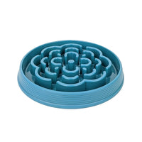 BARKLEY & BELLA DOG BOWL SLOW CHOW MELAMINE [SIZE:LARGE COLOUR:TEAL]