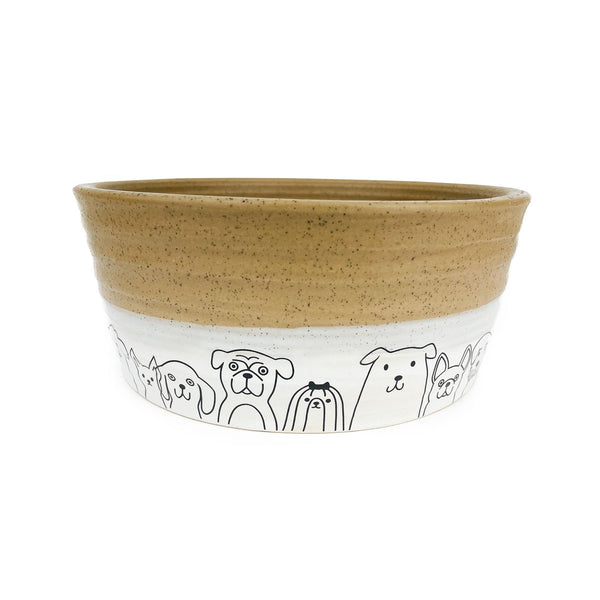 BARKLEY & BELLA DOG BOWL CERAMIC POOCH