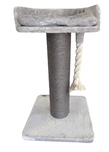 CATTITUDE CAT SCRATCH POST LOUNGER GREY