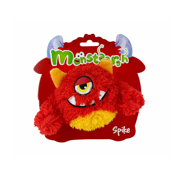 MONSTAAARGH DOG TOY SPIKE [SIZE:SMALL COLOUR:RED]