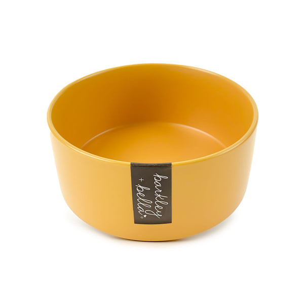 BARKLEY & BELLA DOG BOWL CERAMIC ZEN TANGERINE [SIZE:1.8LITRES]