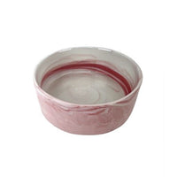 CATTITUDE CAT BOWL CERAMIC ZEN PINK [COLOUR:MARBLE PINK]