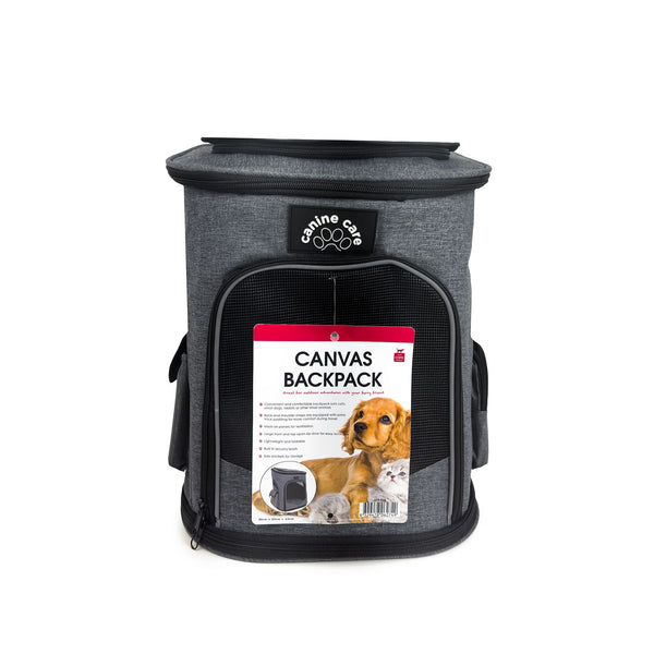 CANINE CARE CANVAS BACKPACK