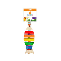 AVIAN CARE BOREDOM BREAKERS BIRD TOY RAINBOW SPINNING FISH 25CM